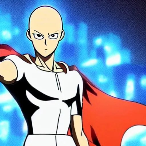 Image similar to saitama creating new dimension, anime