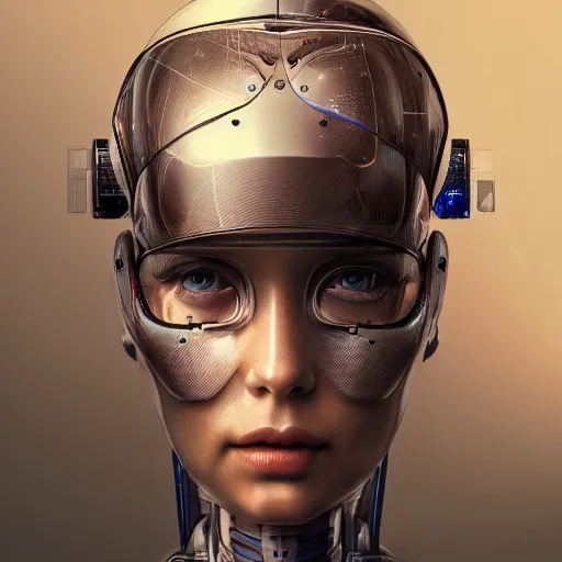 Prompt: portrait of a robotic artist, beautiful digital art, artstation cgsociety highly - detailed masterpiece