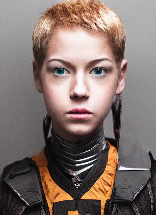 Prompt: A full portrait photo of real-life genos, f/22, 35mm, 2700K, lighting, perfect faces, award winning photography.