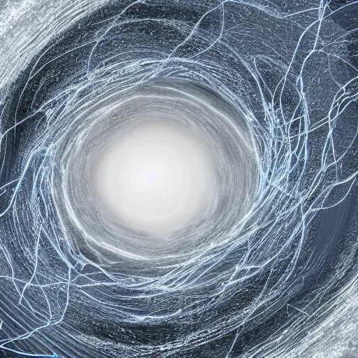 Image similar to maelstrom storm of sphere atoms, photorealistic, 4 k