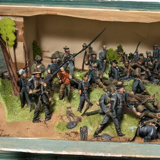 Image similar to civil war diorama