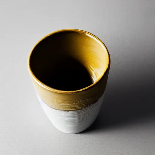 Prompt: photo of a cracked ceramic cup repaired with gold, kintsugi, kitchen counter, natural light, beautiful, cinematic, high detail,