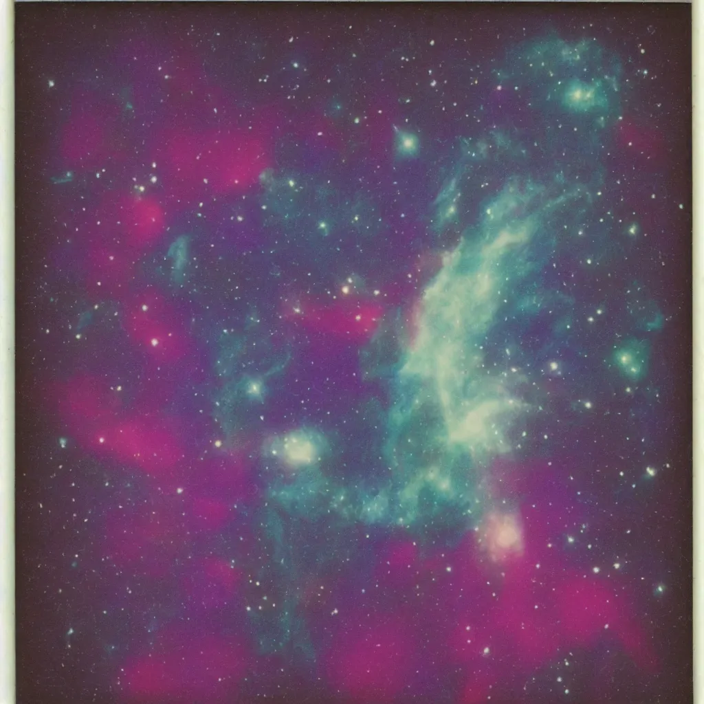 Image similar to sagittexploding nebula expired polaroid commission throwing photographed