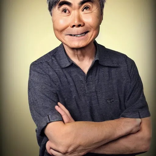 Image similar to photo of a person who looks like a mixture between george takei and walter koenig