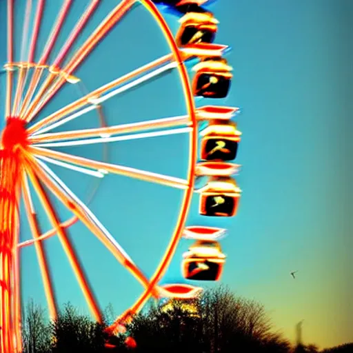 Image similar to !!! cat!!!, ( ferris wheel ), feline, sitting, riding, award winning photo