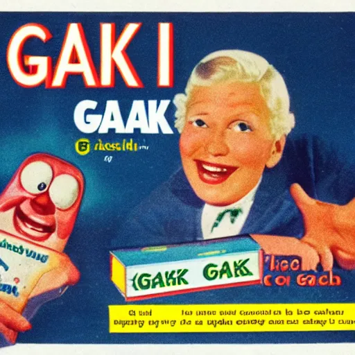 Image similar to advertisement for GAK, GAK advert