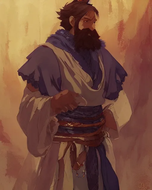 Image similar to an anime portrait of ferdinand magellan as a beautiful man wearing a kimono from skyrim, by stanley artgerm lau, wlop, rossdraws, james jean, andrei riabovitchev, marc simonetti, and sakimichan, trending on artstation