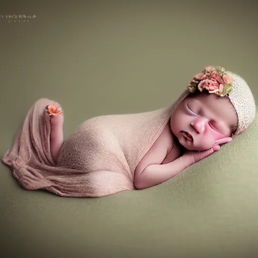 Image similar to beautiful photography of newborn hindi, pastel colors, hyper realistic, 8 0 mm, studio lighting