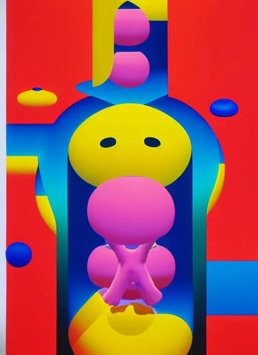 Prompt: cola bottle by shusei nagaoka, kaws, david rudnick, airbrush on canvas, pastell colours, cell shaded, 8 k