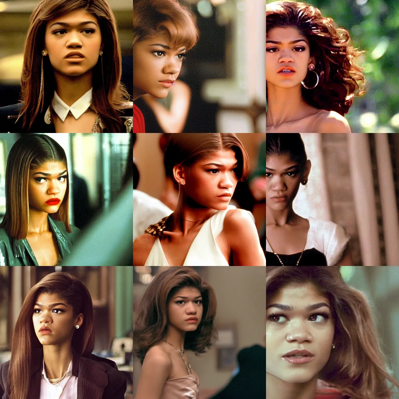 Prompt: A still of Zendaya in The Sopranos (1999), HD image