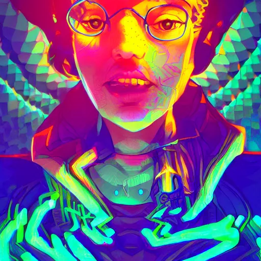 Image similar to skill magic geek inside matrix deepdream radiating a glowing aura stuff loot legends stylized digital illustration video game icon artstation lois van baarle, ilya kuvshinov, rossdraws,