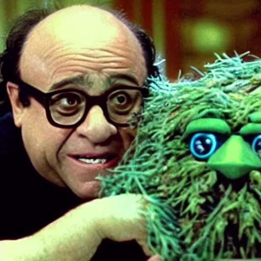 Prompt: Danny devito as the trash monster