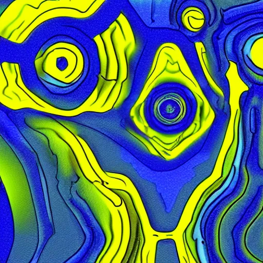 Image similar to man and wasp morphing in abstract surreal sketch style, blue and yellow gradient, noise, ultrafine detail, hd 8k