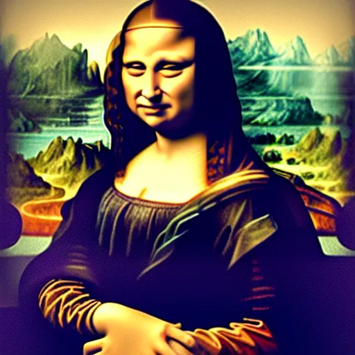 Prompt: Ben Stiller as Mona Lisa