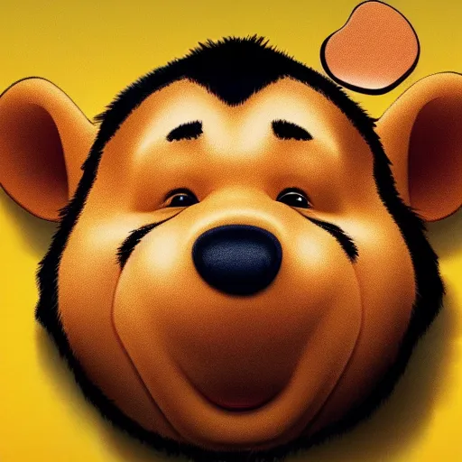 Image similar to The face of Winnie the Pooh looks like the face of Xi Jinping, caricature