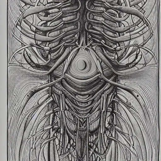 Image similar to Liminal space in outer space by Ermst Haeckel