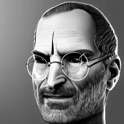 Image similar to a macro portrait of Steve Jobs in the GTA artstyle, hyperdetailed, artstation, digital art, photorealism, accurate, 8k,