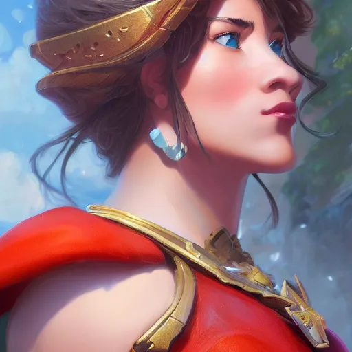 Image similar to Closeup of realistic Super Mario, fantasy, intricate, elegant, highly detailed, digital painting, artstation, concept art, matte, sharp focus, illustration, hearthstone, art by Artgerm and Greg Rutkowski and Alphonse Mucha