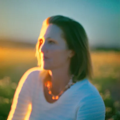 Image similar to beautiful hyperdetailed photograph of your really hot mom, golden hour, soft focus, medium shot, 8 k, portra 4 0 0