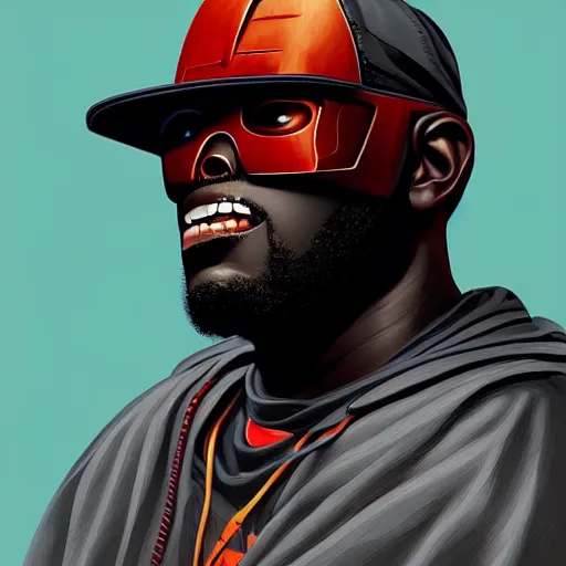 Prompt: portrait of mf doom, highly detailed, digital painting, artstation, concept art, smooth, sharp focus, illustration, by keiroscuro, kenny kong