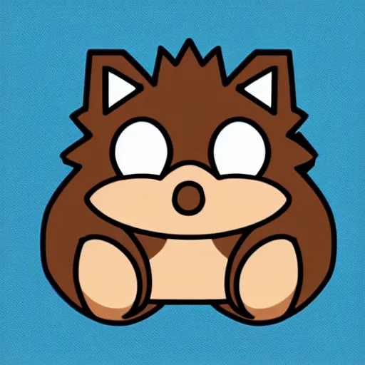 Image similar to twitch emote of a cute hedgehog, adorable, cute