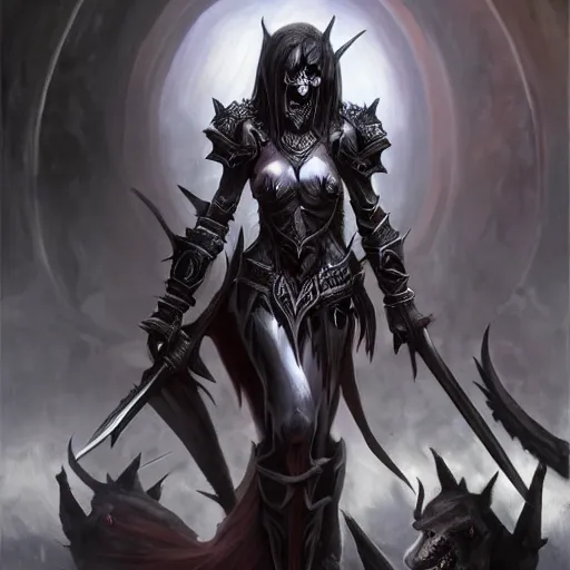 Female Knight & Dark Elf