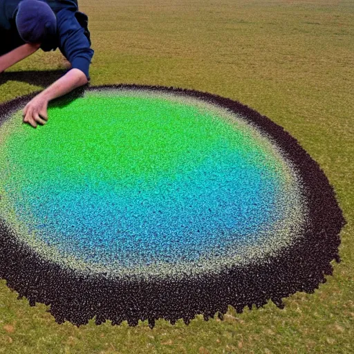 Image similar to a 5 million tensor sandwich coming alive like ferrofluid, stunning sky, zen sand carved lawn, drawing by Giacomo Burattini and Shania McDonagh and grok. it all, 8k