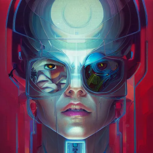 Image similar to apocaliptic cyberpunk portrait by gaston bussierre and charles vess and james jean and erik jones and rhads, inspired by ghost in the shell, beautiful fine face features, intricate high details, sharp, ultradetailed