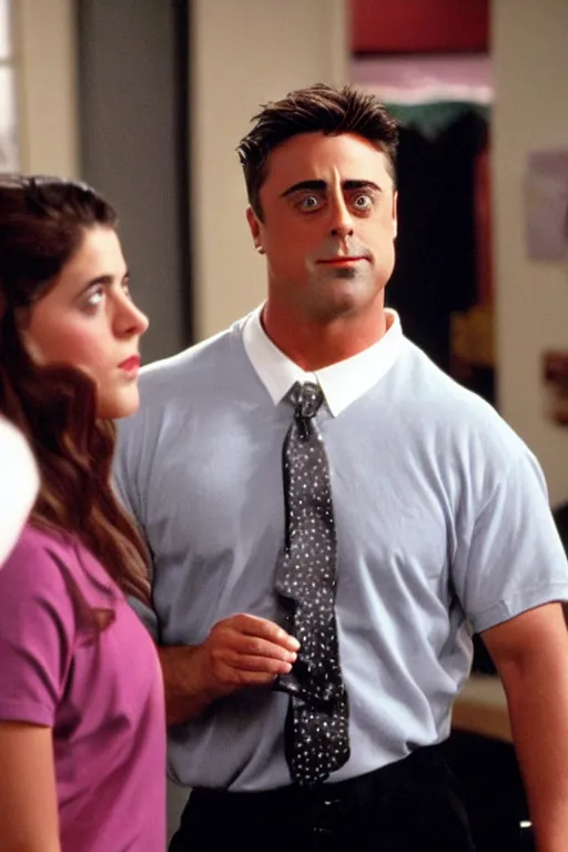 Image similar to 9 0 s matt leblanc in glee ( 2 0 0 9 ) season 1 joey tribbiani