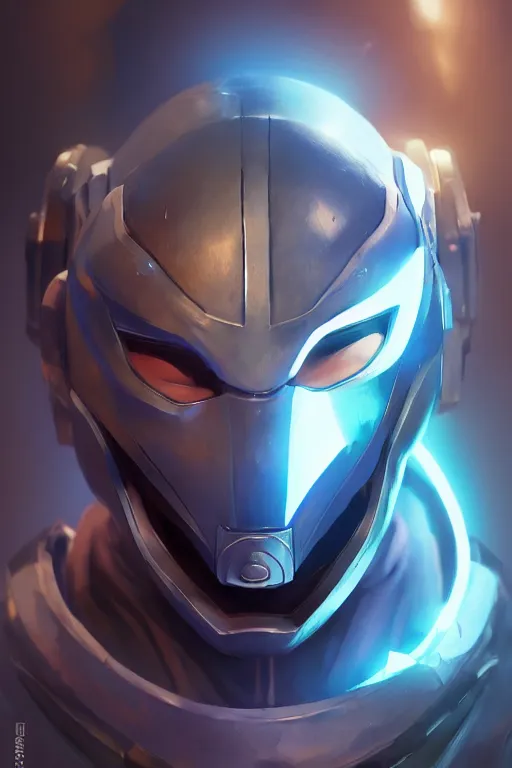 Image similar to epic mask helmet robot ninja portrait stylized as fornite style game design fanart by concept artist gervasio canda, behance hd by jesper ejsing, by rhads, makoto shinkai and lois van baarle, ilya kuvshinov, rossdraws global illumination radiating a glowing aura global illumination ray tracing hdr render in unreal engine 5