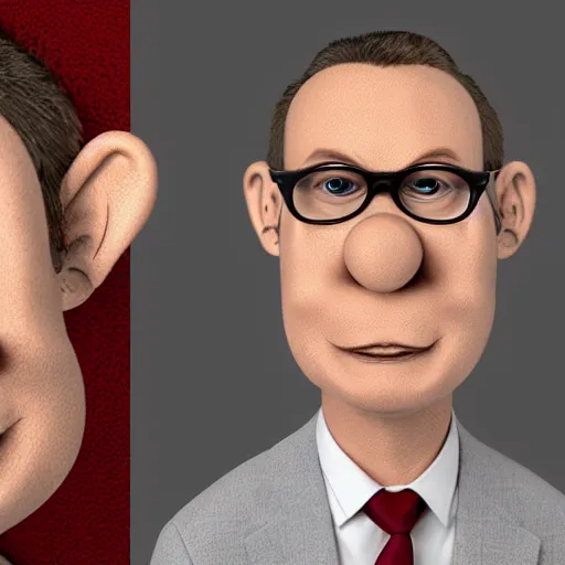 Image similar to mr mackey as a muppet, realistic photograph, detailed, 3D render,