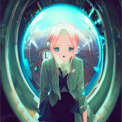 Prompt: danbooru oil hatsune miku painting trending anime manga official artwork ferdinand knab lois van baarle beautiful portrait vibrant very precise