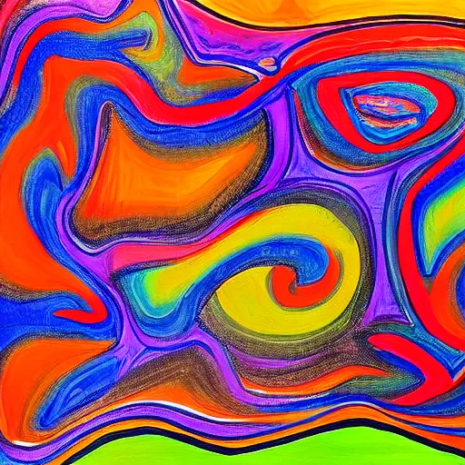 Prompt: psychedelic painting of the soul