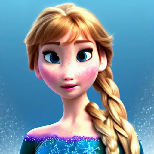 Image similar to A Still of Jennifer Lawrence as a cute Pixar character in the film Frozen (2013), hyperdetailed, 8k, trending on Artstation