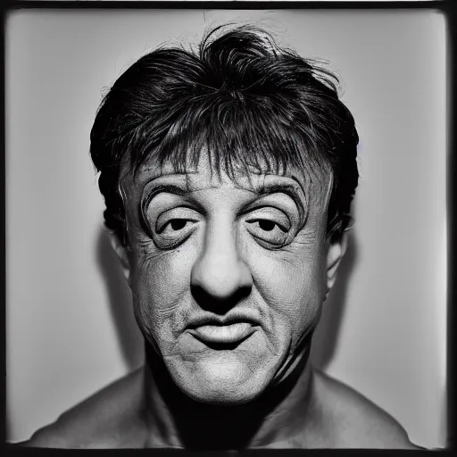Prompt: hybrid of orange and stallone, funny award - winning photo, rolleiflex tlr