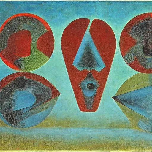 Image similar to soia, by max ernst,