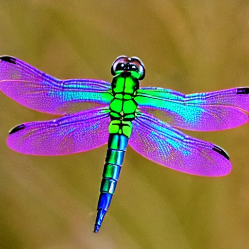 Image similar to iridescent dragonfly