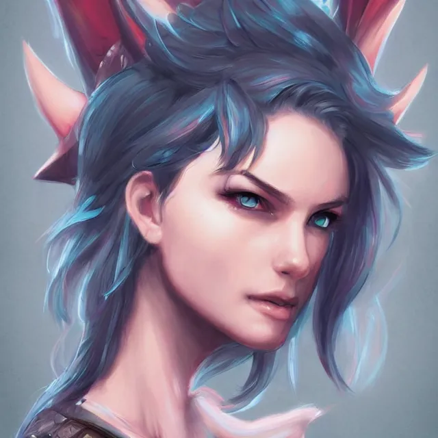 Image similar to digital art, centered portrait dragon by ross tran, ultradetailed, character design, concept art, trending on artstation,