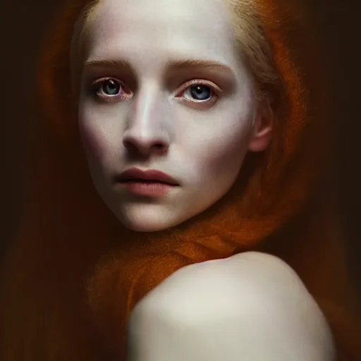 Image similar to photographic portrait of a stunningly beautiful english renaissance female in soft dreamy light at sunset, frozen forest, soft focus, contemporary fashion shoot, in a denis villeneuve and tim burton movie, by edward robert hughes, annie leibovitz and steve mccurry, david lazar, jimmy nelsson, extremely detailed, breathtaking, hyperrealistic, perfect face, octane render