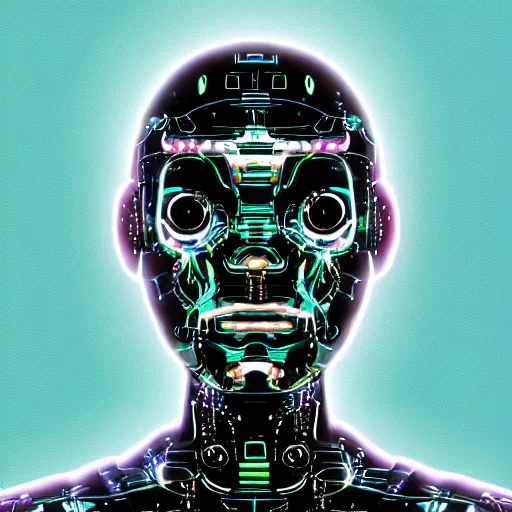 Image similar to Portrait of a cybernetic being