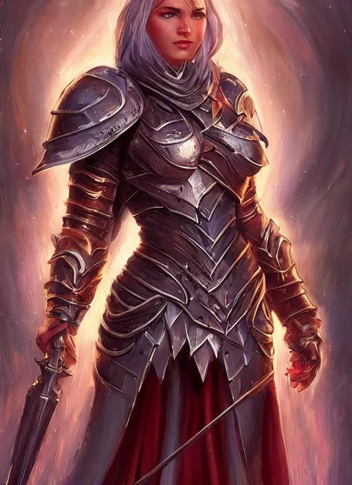 female paladin, ultra detailed fantasy, dndbeyond, | Stable Diffusion