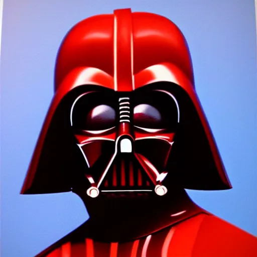 Prompt: darth vader, profile pic, red background, accurate anatomy, highly detailed, oil painting, epic,