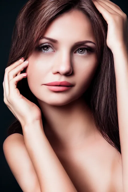 Image similar to woman portrait seductive,8k image, ultra-realistic, style of binkley ed