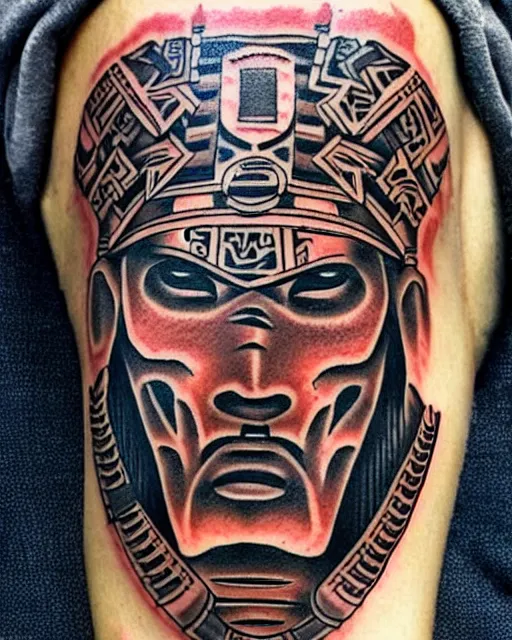 aztec warrior tattoo drawings