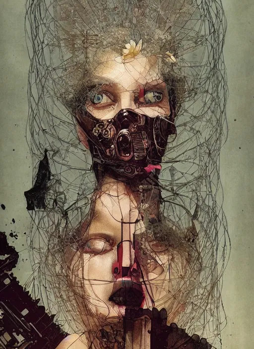 Image similar to marie curie, eun emerging from renaissance italy into a cyberpunk mutiversal realm by conrad roset, nicola samuri, dino valls, m. w. kaluta, jakub rebelka, rule of thirds, seductive look, beautiful