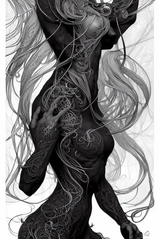 Prompt: digital art, centered full body , elven ,intricate, veins, by James Jean and by artgerm , ultradetailed, charachter design, concept art, trending on artstation,