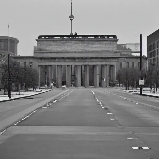 Image similar to Dreary photograph of East Berlin in 1985