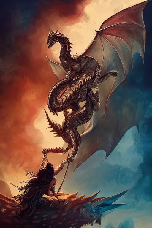 Image similar to beautiful, ethereal khal drogo ( jason momoa ) riding a dragon, intricate art deco dragon designs, elegant, highly detailed burning background, sharp focus, game of thrones art by artgerm and beeple and greg rutkowski and wlop