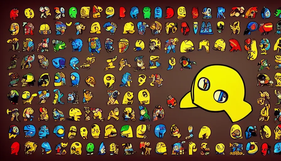 Image similar to pacman video game in the style of egyptian hieroglyphs, hyperdetailed, artstation, cgsociety, 8 k