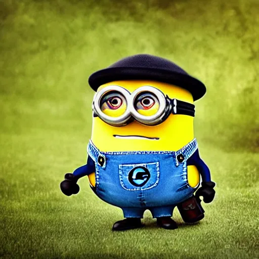 Image similar to a living minion photography